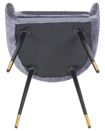 Купить Стул обеденный DOBRIN MARY, серый велюр (1922-19) в интернет-магазине КупиКресла.ру