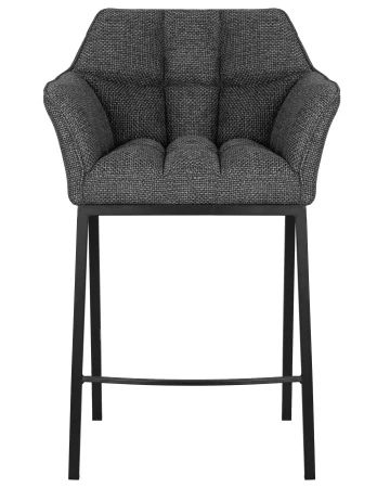Купить Стул полубарный DOBRIN LUCAS COUNTER, серая ткань (F-22) по выгодной цене для кафе, ресторанов и кухни