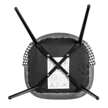 Купить Стул Leo тёмно-серый с жаккардом в интернет-магазине КупиКресла.ру