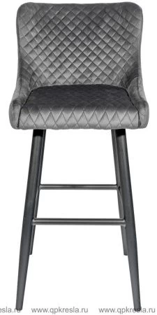 Барный стул Ститч Велюр Серый
