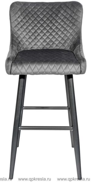 Барный стул Ститч Велюр Серый
