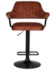 Купить Стул барный DOBRIN CHARLY BLACK, терракотовый твид (LEO56) по выгодной цене для кафе, ресторанов и кухни