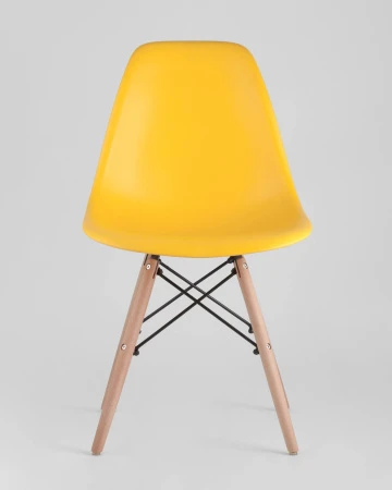 Купить Стул Eames DSW желтый по низкой цене