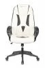 Кресла для геймеров - Кресло игровое Zombie VIKING-8N белый/черный искусственная кожа крестовина пластик