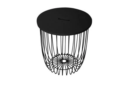 Кофейный столик Easy диам.34,5x36см, чёрный малый