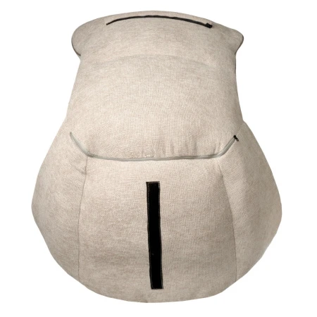 Купить Комплект кресло HUG светло-серый, экокожа, шенилл с оттоманкой светло-серый, экокожа по низкой цене