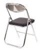 Стул складной Everprof Joker Chrome Экокожа Черный
