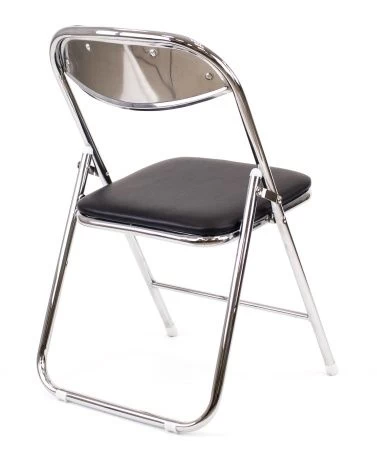 Стул складной Everprof Joker Chrome Экокожа Черный