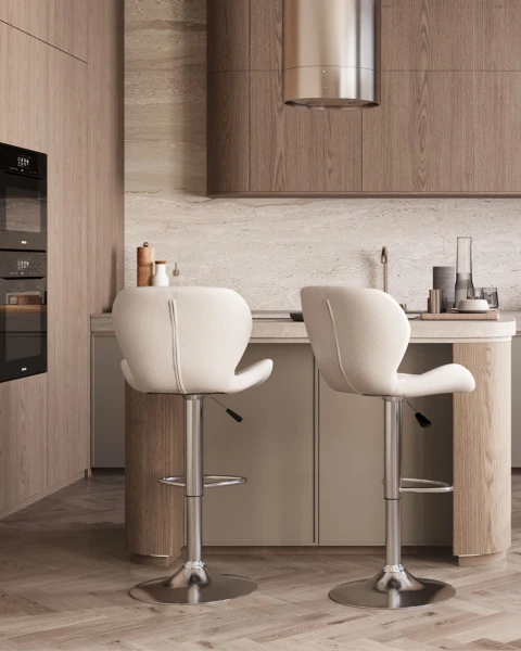 Стул барный Бон белый для кафе, ресторанов и кухни