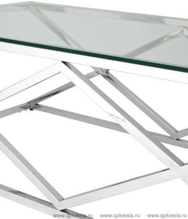 Журнальный стол 120*60 ИНСИГНИЯ серебро