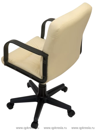 Кресло руководителя Чери А (Экокожа Dollaro Слоновая кость)