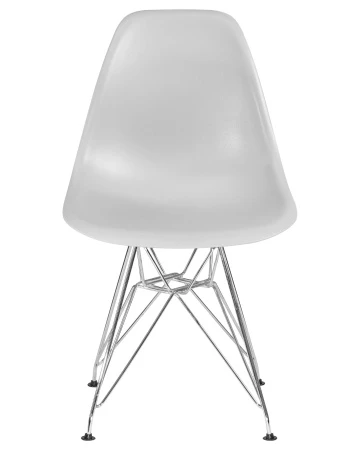 Купить Стул обеденный DOBRIN DSR, ножки хром, цвет светло-серый (GR-01) по низкой цене