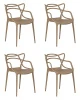 Набор 4 шт Стул обеденный DOBRIN MASTERS, бежевый (GR-03)
