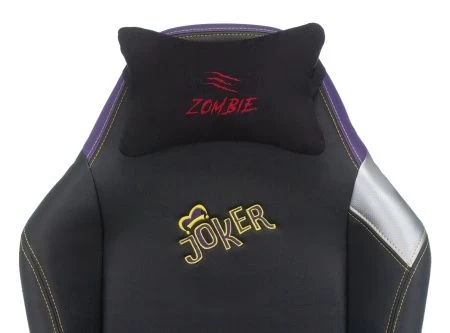 Кресла для геймеров - Кресло игровое Zombie HERO JOKER PRO черный/фиолетовый искусственная кожа с подголов. крестовина пластик