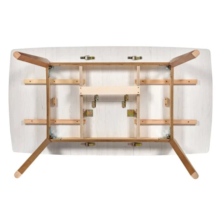 Купить Стол Oslo раскладной 100-130x70x76см, Сосна Рандерс, орех миланский по низкой цене