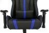 Кресла для геймеров - Кресло игровое Zombie A4 черный/синий искусственная кожа с подголов. крестовина пластик