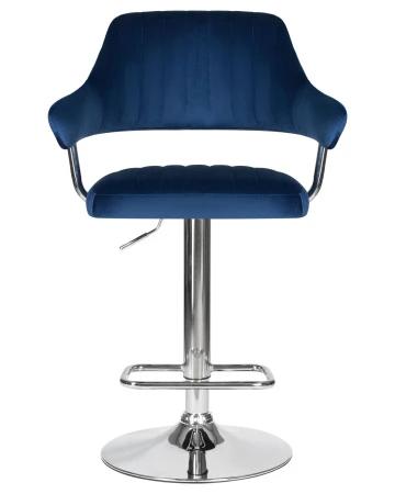 Купить Стул барный DOBRIN CHARLY, синий велюр (MJ9-117) по выгодной цене для кафе, ресторанов и кухни