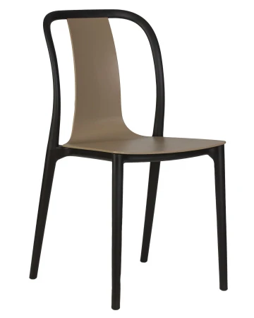 Купить Набор 4 шт Стул обеденный DOBRIN ADAM, черный/бежевый в интернет-магазине КупиКресла.ру