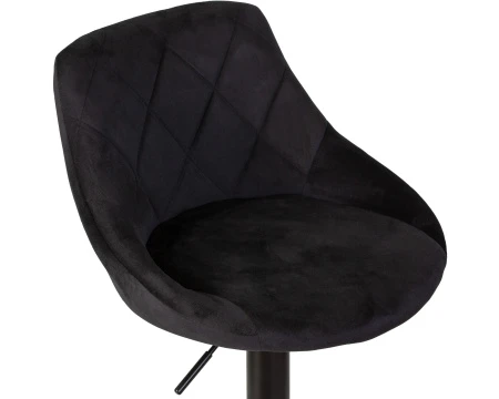 Купить Стул барный DOBRIN LOGAN BLACK, черный велюр (MJ9-101) по выгодной цене для кафе, ресторанов и кухни
