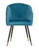 Купить Стул обеденный DOBRIN MARY, морская волна велюр (1922-7) в интернет-магазине КупиКресла.ру