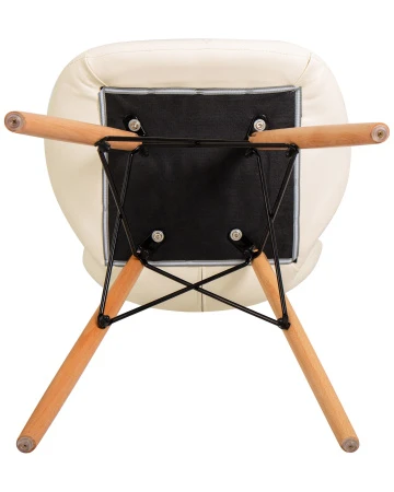 Купить Набор 4 шт Стул обеденный DOBRIN BUTTERFLY, ножки светлый бук, цвет сиденья кремовый в интернет-магазине КупиКресла.ру