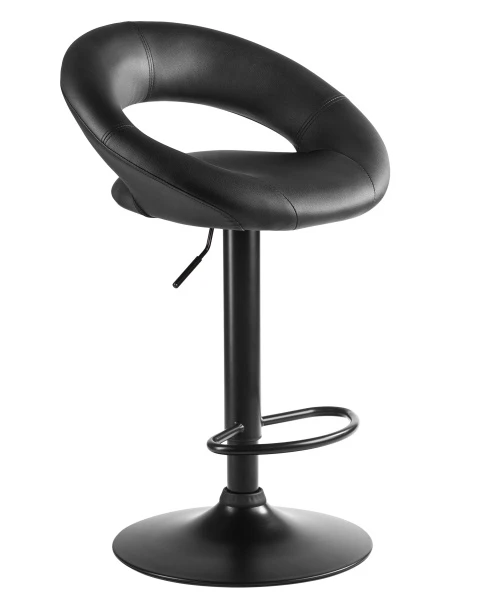 Купить Набор 2 шт Стул барный DOBRIN MIRA BLACK, чёрный по низкой цене