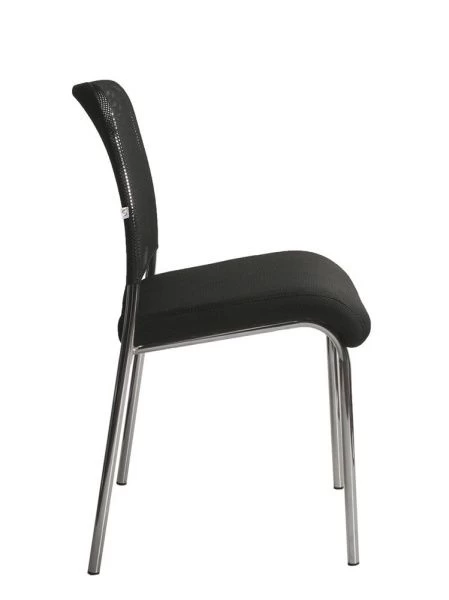 Купить Офисный стул Amigo (Амиго) хром (Ткань-сетка Черный) по выгодной цене