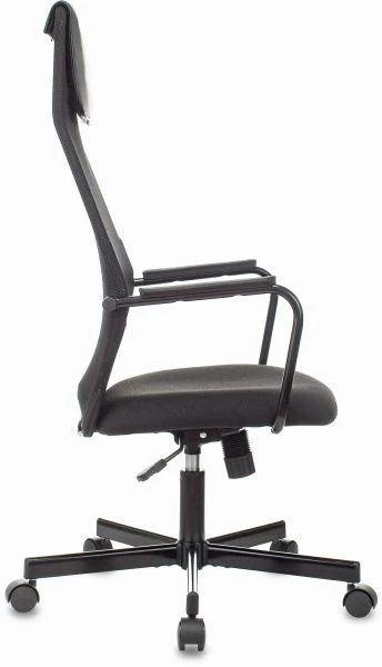 Кресло Бюрократ KB-5M черный TW-01 3C11 сетка/ткань с подголов. крестов. металл черный