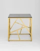 Купить Журнальный столик 55*55 АРТ ДЕКО золото стекло smoke по низкой цене