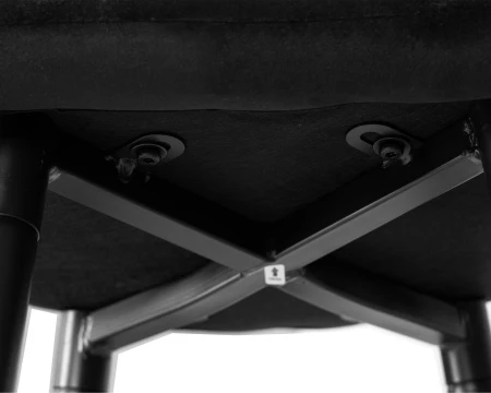 Купить Набор 2 шт Стул полубарный DOBRIN OLIVIA, черные матовые ножки, черный велюр (108-77) в интернет-магазине КупиКресла.ру