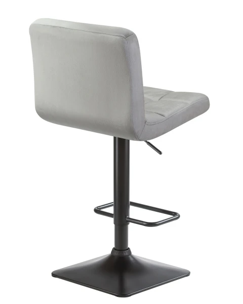 Стул барный DOBRIN DOMINIC, серый велюр (MJ9-75) для кафе, ресторанов и кухни