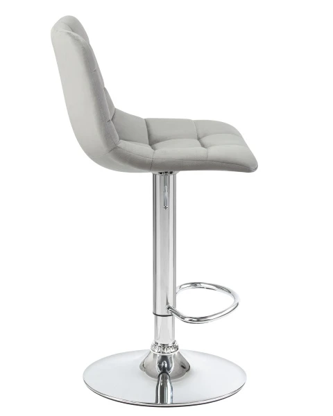 Купить Набор 2 шт Стул барный DOBRIN TAILOR, серый велюр (MJ9-75) по низкой цене