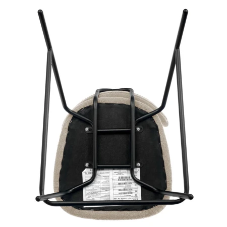 Купить Стул полубарный Ant букле латте по выгодной цене для кафе, ресторанов и кухни