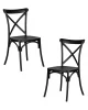 Набор 2 шт Стул обеденный DOBRIN ZILAN, цвет чёрный (B-03)