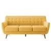 Диван Picasso трехместный горчичный