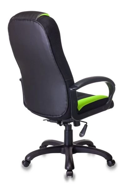 Кресло игровое Zombie VIKING-9 черный/салатовый искусст.кожа/ткань крестовина пластик | Купить в КупиКресла.ру