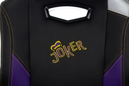 Кресла для геймеров - Кресло игровое Zombie HERO JOKER черный/фиолетовый искусственная кожа с подголов. крестовина пластик