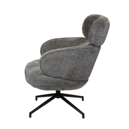 Купить Кресло KING серый, шенилл по низкой цене