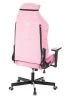 Кресла для геймеров - Кресло игровое Knight N1 Fabric розовый Velvet 36 с подголов. крестов. металл