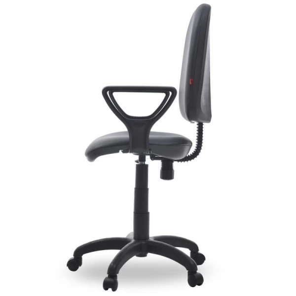 Офисное кресло Престиж, кожзам PV черный