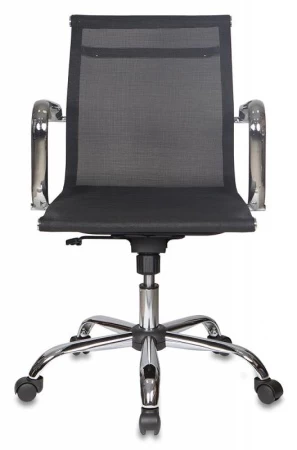 Кресла руководителя - Кресло руководителя Бюрократ CH-993-Low черный M01 сетка низк.спин. крестовина металл хром