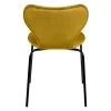 Купить Стул Seven горчичный велюр с чёрными ножками в интернет-магазине КупиКресла.ру