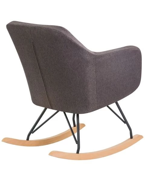 Купить Кресло-качалка KIARA (серая ткань (LAR-106D-26)) по низкой цене