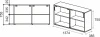 Купить Шкаф-купе низкий Everprof EVO (ЭВО) 1374х385х755 Кашемир/Дуб Соната по низкой цене