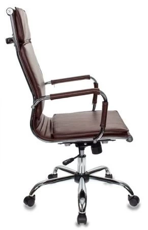 Кресла руководителя - Кресло руководителя Бюрократ Ch-993 коричневый эко.кожа крестовина металл хром