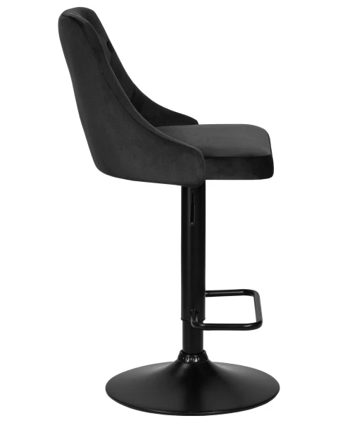 Стул барный DOBRIN JOSEPH BLACK, черный велюр (MJ9-101) для кафе, ресторанов и кухни