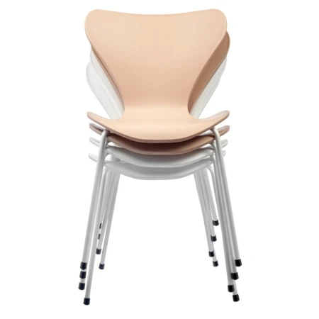 Купить Стул Seven Style пудровый с белыми ножками в интернет-магазине КупиКресла.ру
