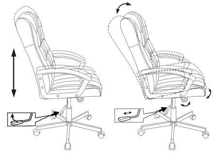 Кресла руководителя - Кресло руководителя Бюрократ CH-823AXSN черный эко.кожа крестовина металл черный