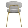 Купить Стул Elle серый с золотыми ножками по низкой цене