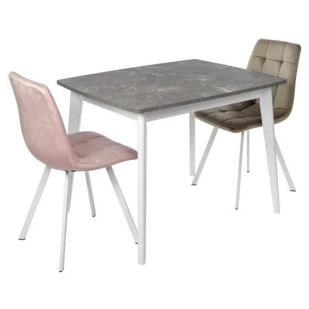 Купить Стул Easy латте с белыми ножками в интернет-магазине КупиКресла.ру